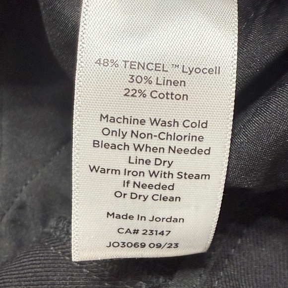 Talbots Greenwich Elegant Black Wide-Leg Pants SZ 12P petite work career twill - Picture 6 of 8